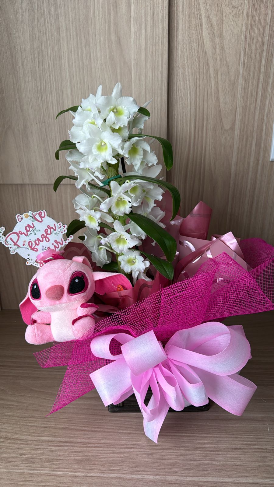 Orquidea com Pelúcia